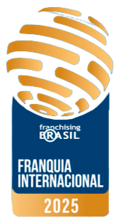 Selo Franquia Internacional 2025 — Franchising Brasil